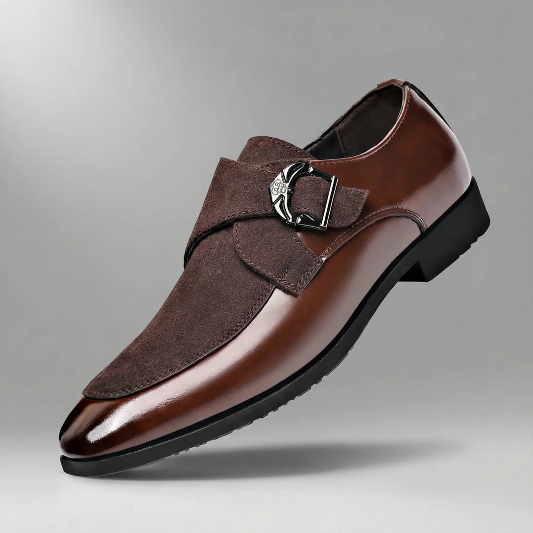 Dress Shoes For Men | Midi Monk Strap Buckle Leather