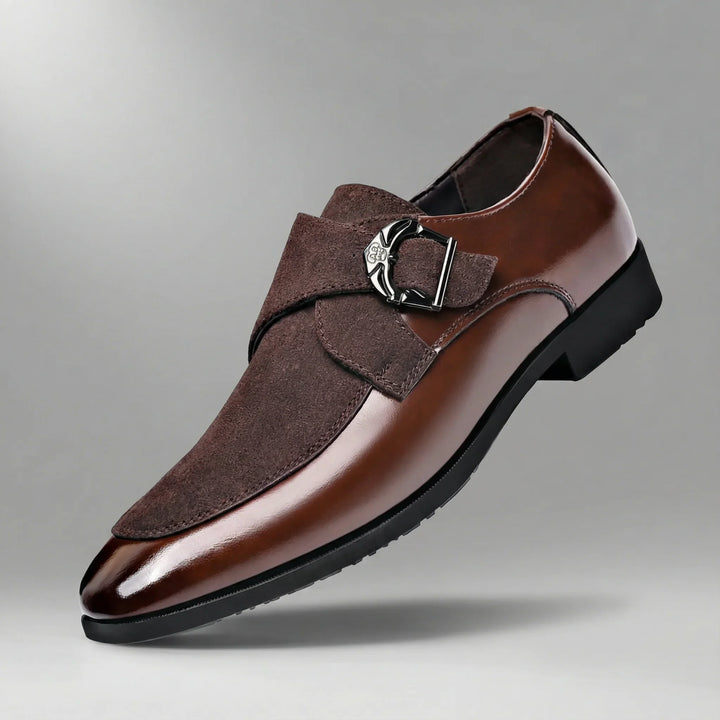 Dress Shoes For Men | Midi Monk Strap Buckle Leather