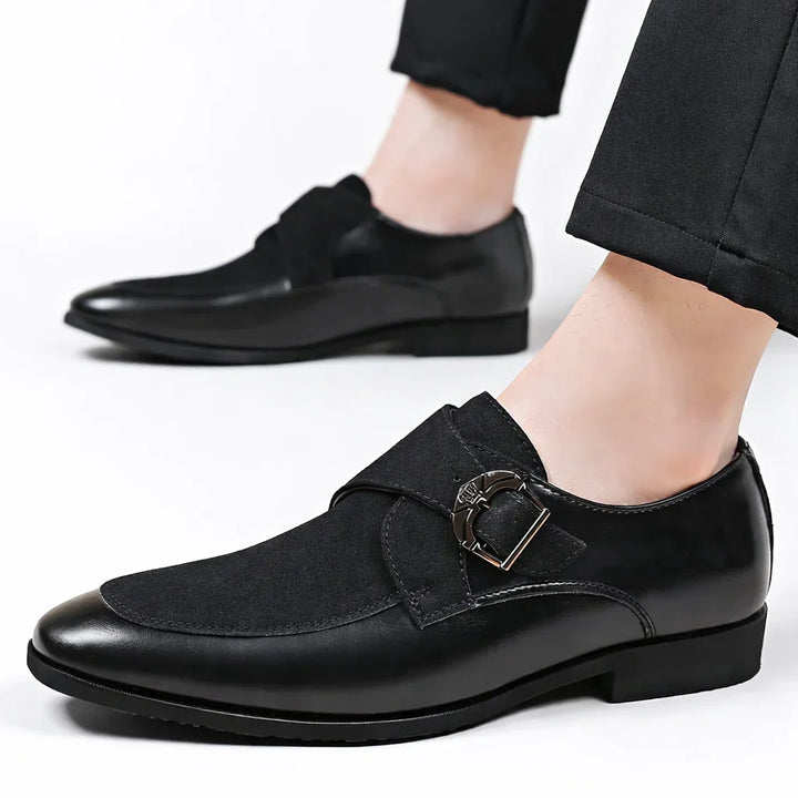 Dress Shoes For Men | Midi Monk Strap Buckle Leather