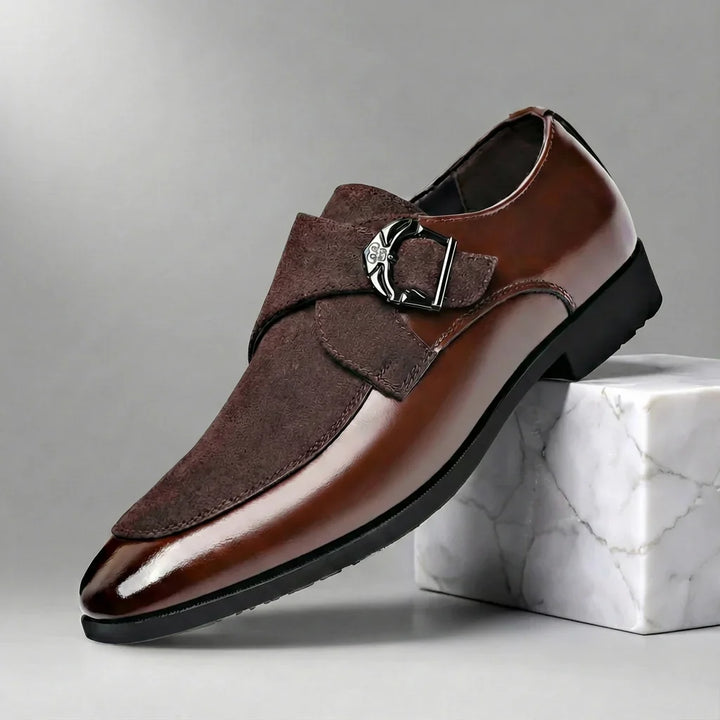 Dress Shoes For Men | Midi Monk Strap Buckle Leather
