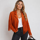 Drusilla | Cropped Suede Fringe Jacket for Women