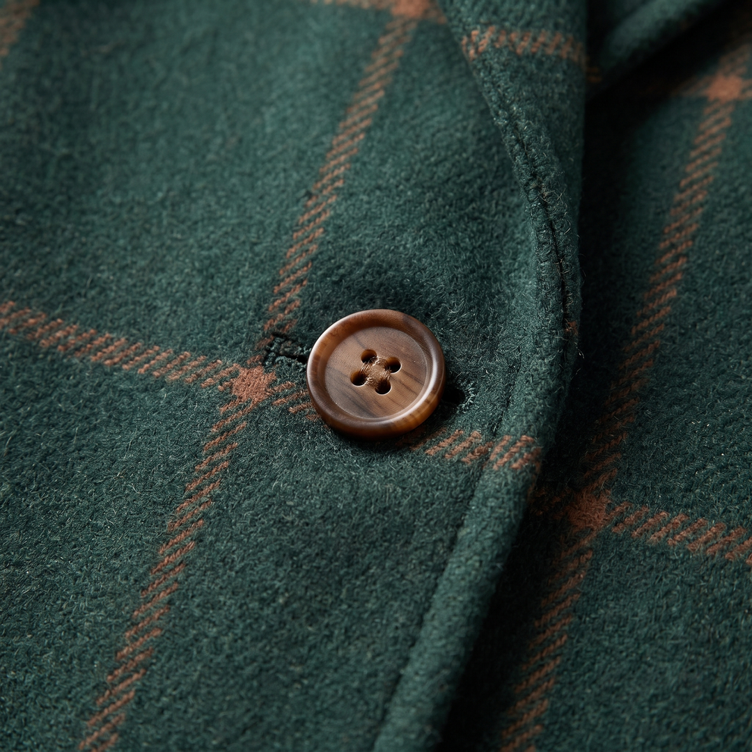 Helena | Classic and Modern Checkered Trench Coat