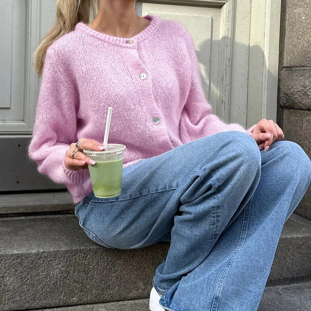 Cozy Vintage Knitted Cardigan with Buttons