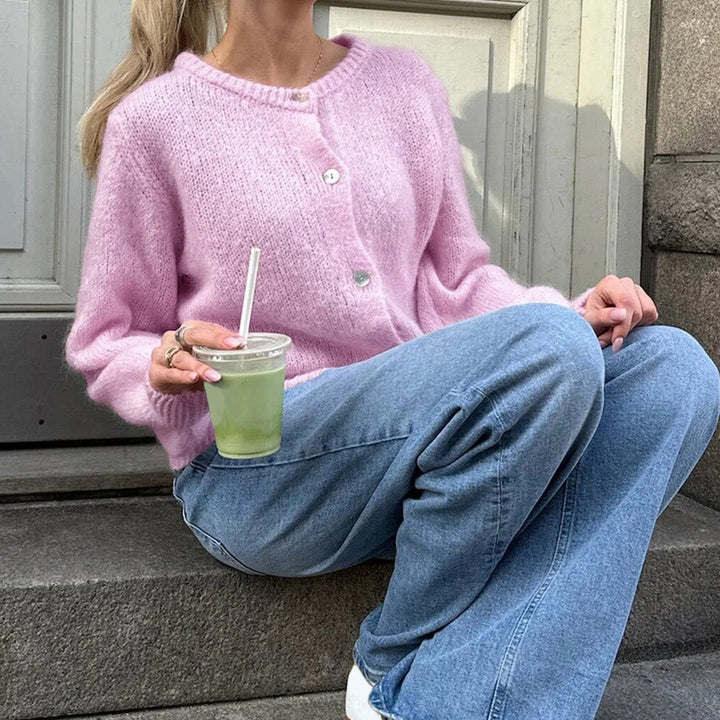 Cozy Vintage Knitted Cardigan with Buttons