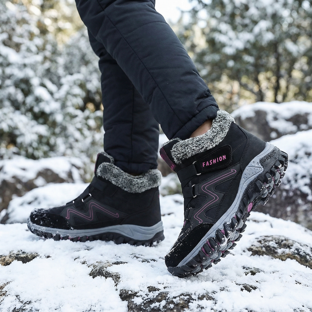 Natalie | Warm And Comfy Fur Lined Ankle Boots