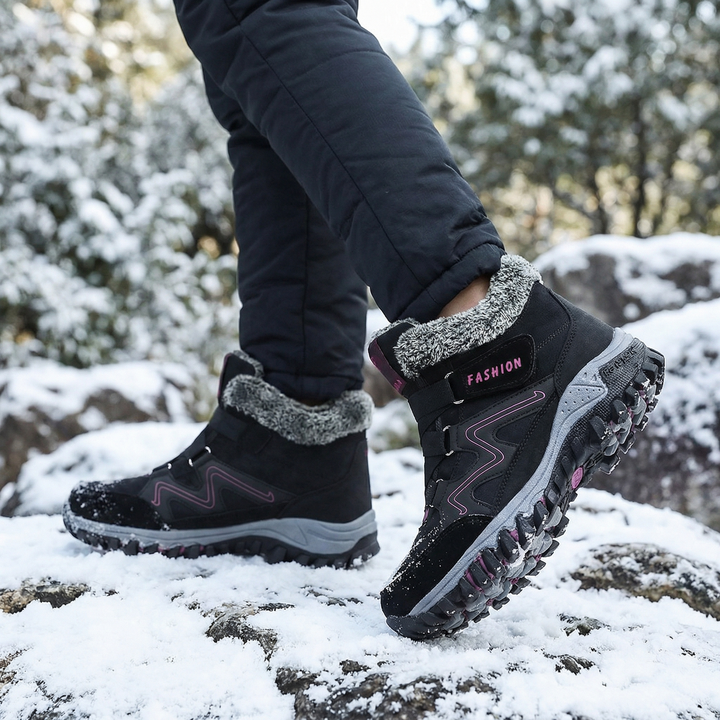 Natalie | Warm And Comfy Fur Lined Ankle Boots