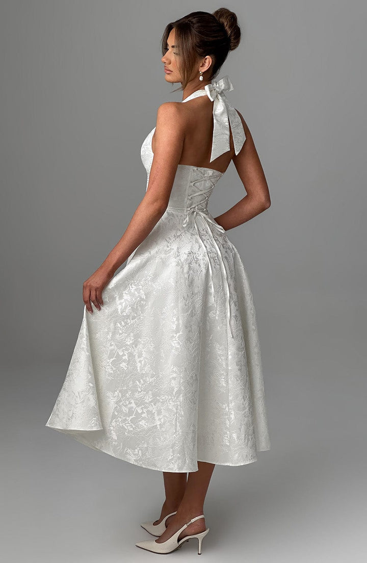 Women’s Wedding Guest Halter Midi Dress