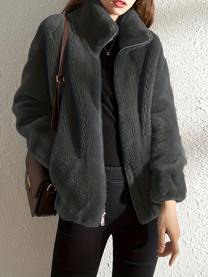 Ellen | Fleece Zip-Up Jacket for Women