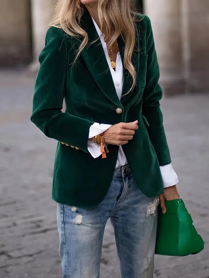 Elegant Velvet Blazer