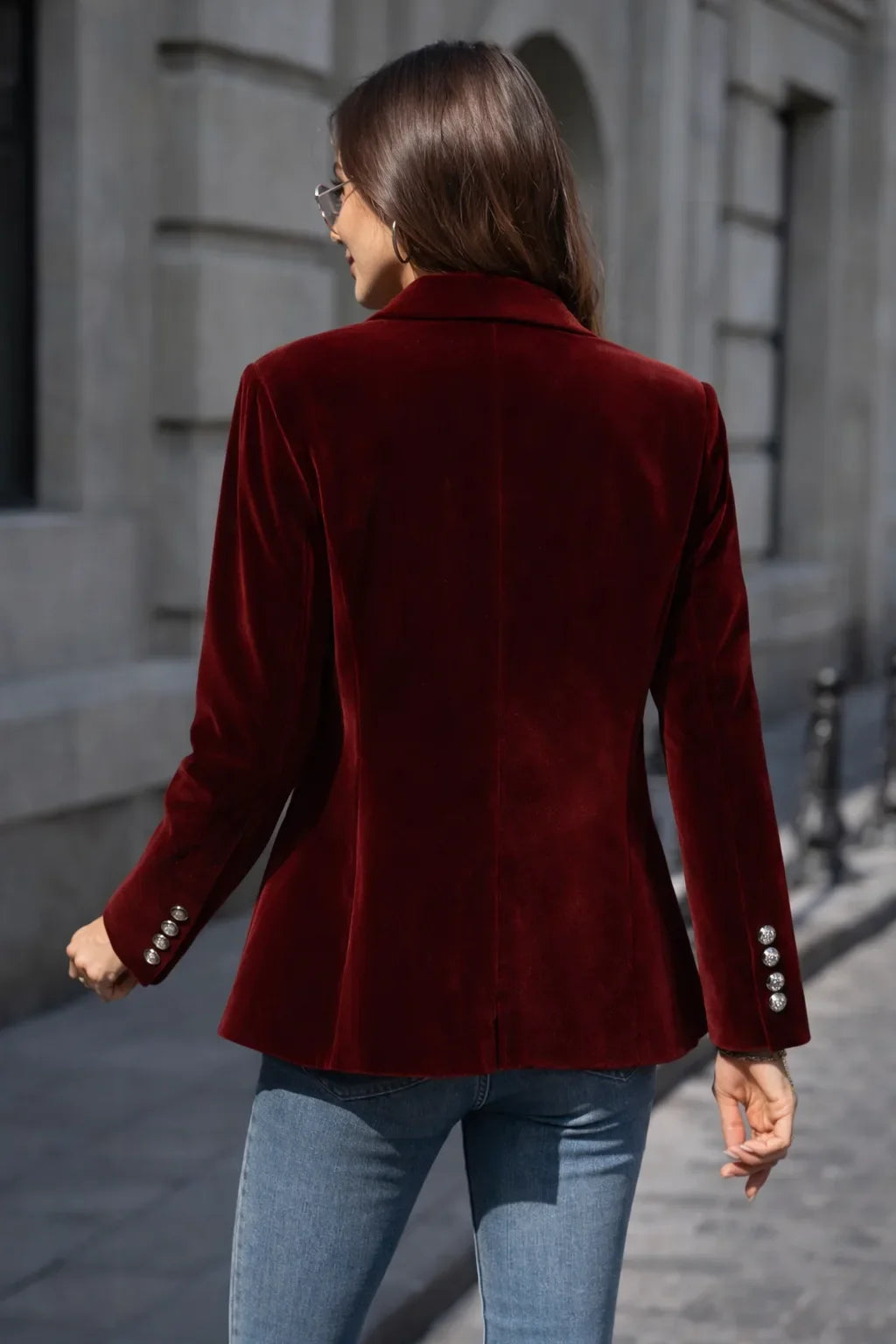 Elegant Velvet Blazer