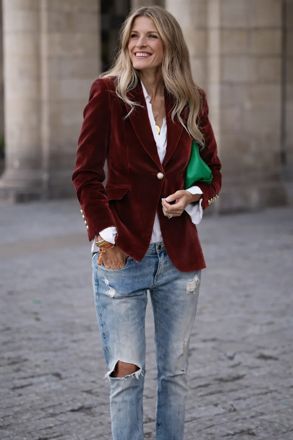 Elegant Velvet Blazer