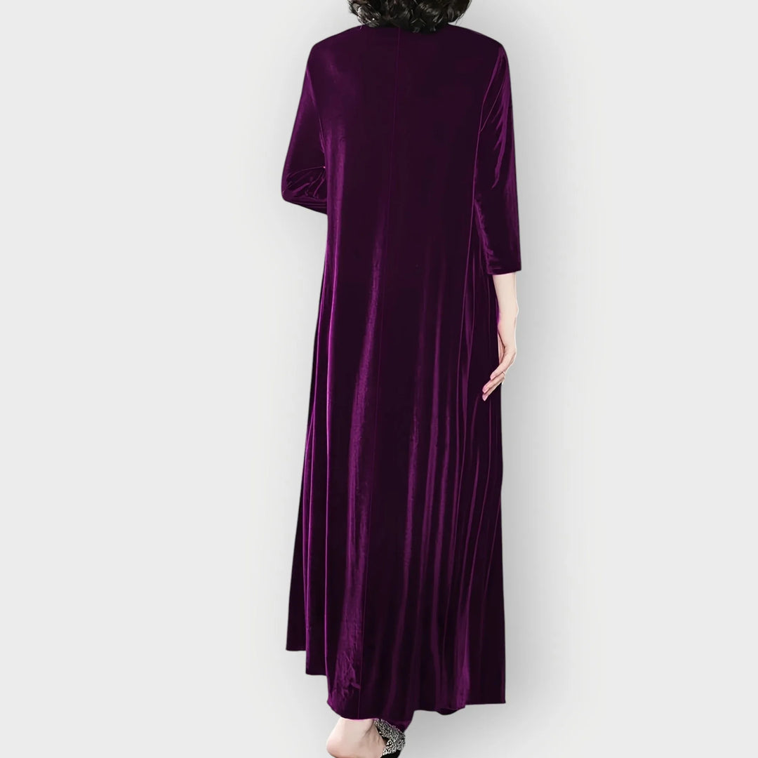 Luxe Velvet Flow Maxi Dress