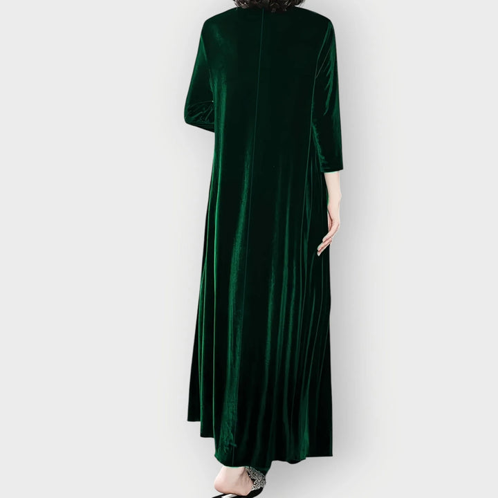 Luxe Velvet Flow Maxi Dress