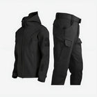 Women's zip-up hooded waterproof two piece set with multiple utility pockets
