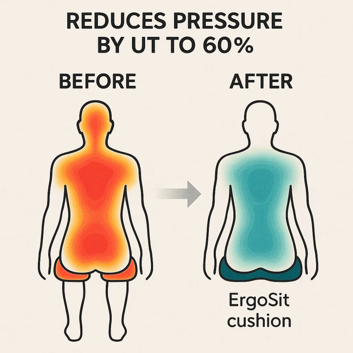 ErgoSit | Pain-relieving seat cushion for prolonged sitting