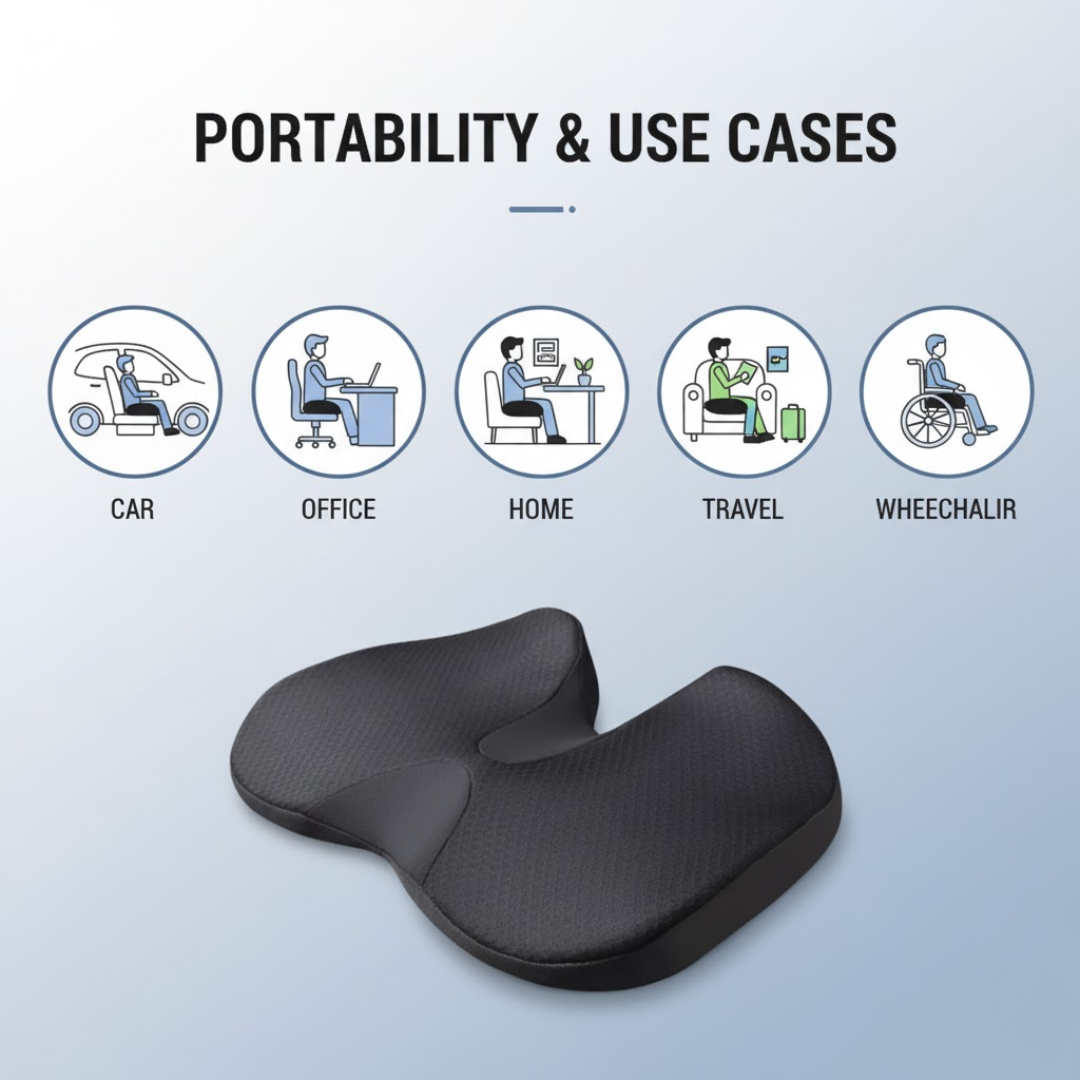 ErgoSit | Pain-relieving seat cushion for prolonged sitting