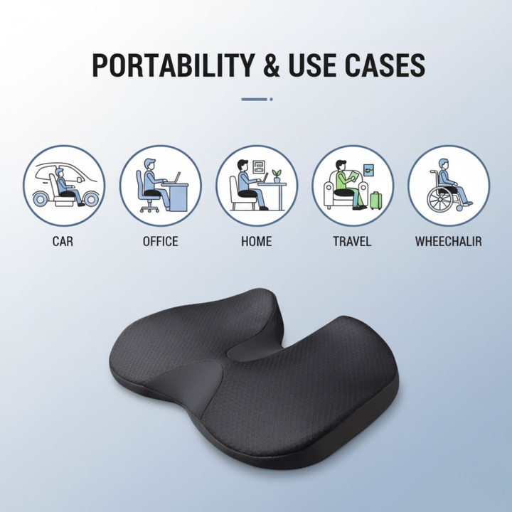 ErgoSit | Pain-relieving seat cushion for prolonged sitting