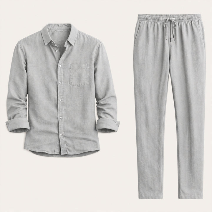 Men’s Shirt and Drawstring Pant Set