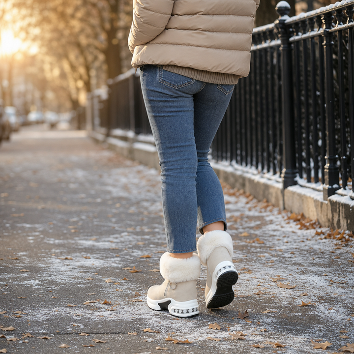 Fiona | Cozy Chunky Fur Lined Ankle Boots