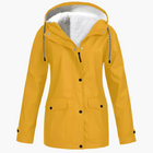 Women's Winter Rain Jacket with Fleece Lining – Waterproof Outdoor Jacket for Cold Days