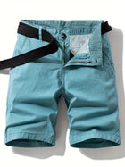 Men's Bermuda Shorts with Belt for Leisure & Vacation
