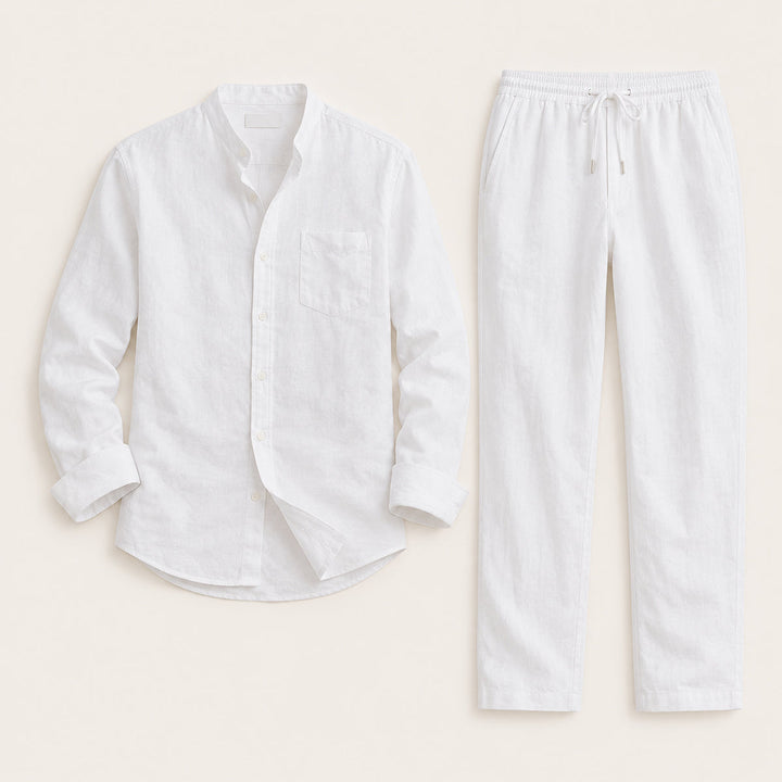 Men’s Shirt and Drawstring Pant Set