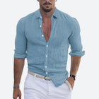 Felix | Men's Slim-Fit Short Sleeve Linen Shirt