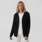 Women's Ribbed Knit Zip-Up Hoodie Cardigan – Oversized Full-Zip Style