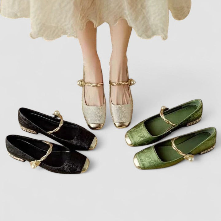 Scarlet | Chrystahh Orthopedic Mary Jane Shoe with Low Block Heel