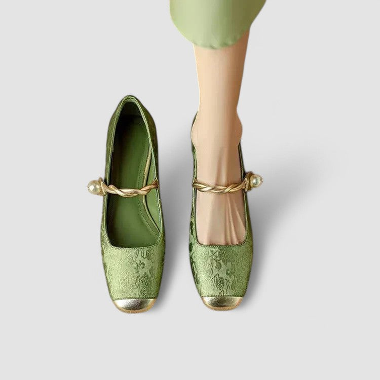 Scarlet | Chrystahh Orthopedic Mary Jane Shoe with Low Block Heel