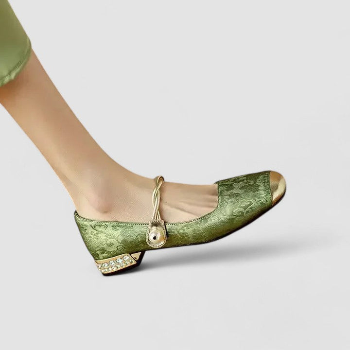 Scarlet | Chrystahh Orthopedic Mary Jane Shoe with Low Block Heel