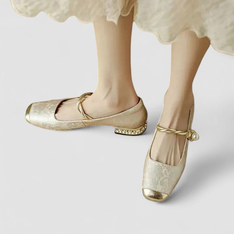 Scarlet | Chrystahh Orthopedic Mary Jane Shoe with Low Block Heel
