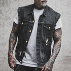 Men's | Sleeveless Denim Vest in Streetwear Look