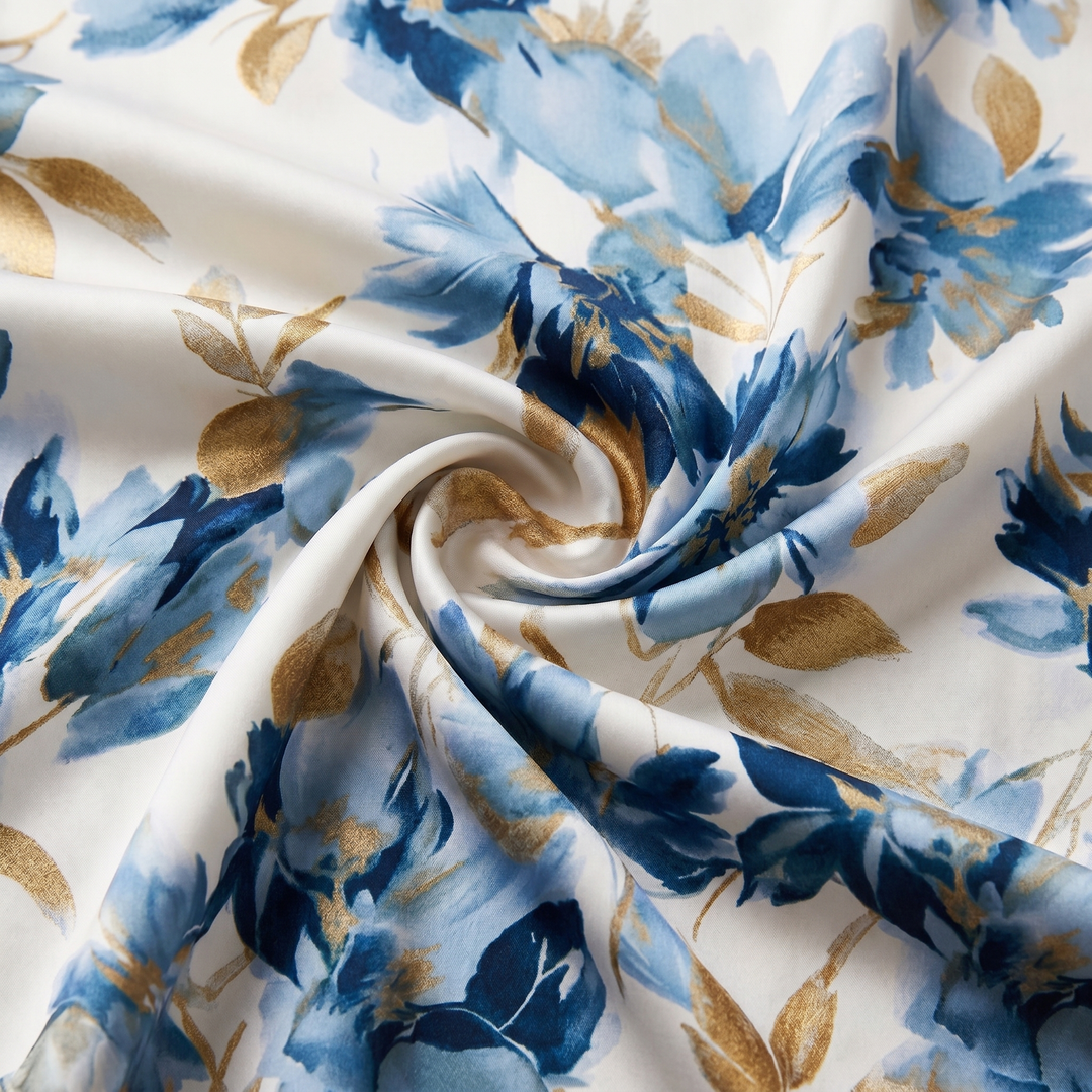 Denise - Floral Midi Dress with Wrap Design