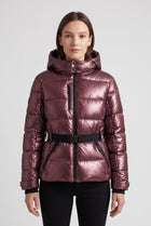 Olalla | Quilted Hooded Puffer Jacket with Belt for Women