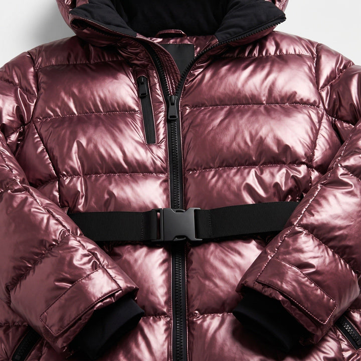 Olalla | Quilted Hooded Puffer Jacket with Belt for Women