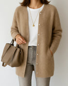 Women's Relaxed Cardigan Coat – Soft Drape, Casual Silhouette