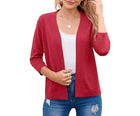 Women's Knit Cardigan – Lightweight Slim Fit Short Jacket
