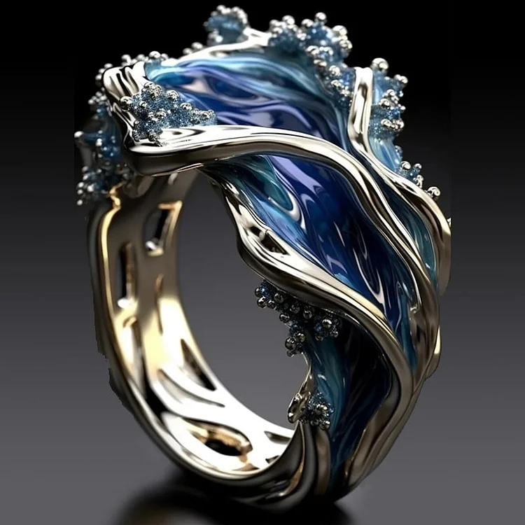 HELEN - Vintage Golden Wave Ring