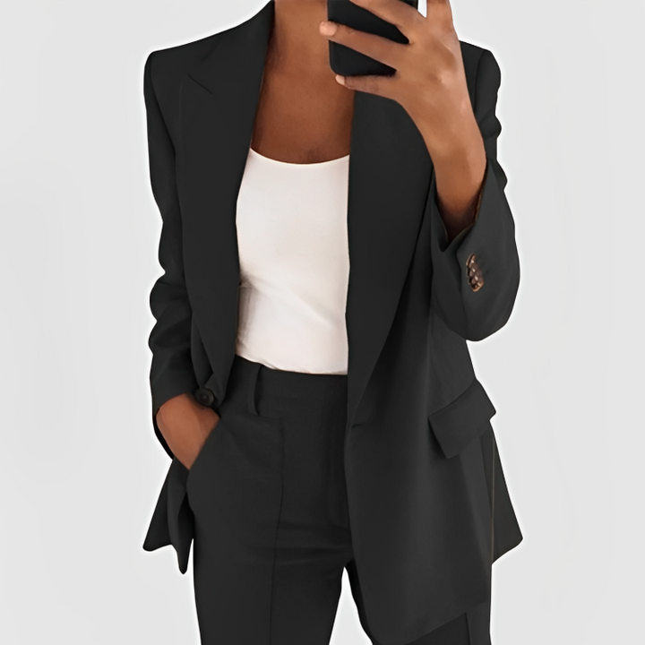 Everly | Blazer &amp; Pant Suit Set