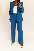 Women's Two-Piece Suit | Long-sleeve Blazer and Trousers