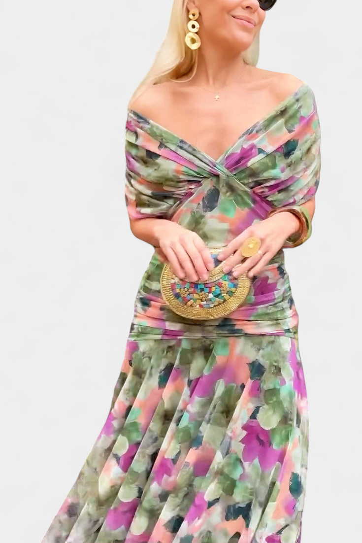 AMARRA - Long Floral Dress