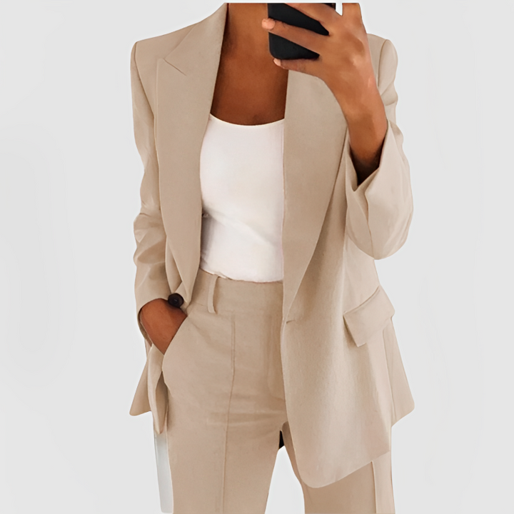 Everly | Blazer &amp; Pant Suit Set