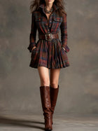 EVONNE - Vintage Mini Dress + Free Belt