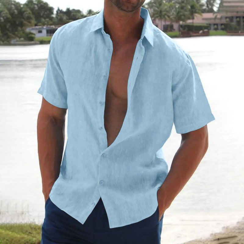 Owen | Men’s Linen Casual Short Sleeve Shirt