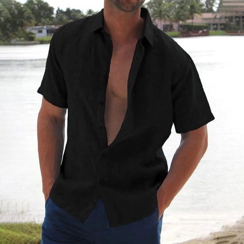 Owen | Men’s Linen Casual Short Sleeve Shirt