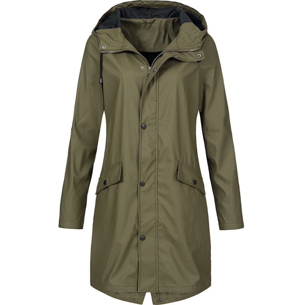 Lauralee | Hooded A-Line Rain Jacket for Women