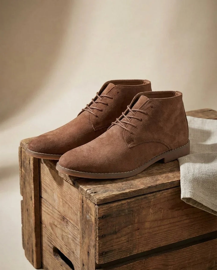 Leather Boots For Men | Chukka Lace-Up Ankle