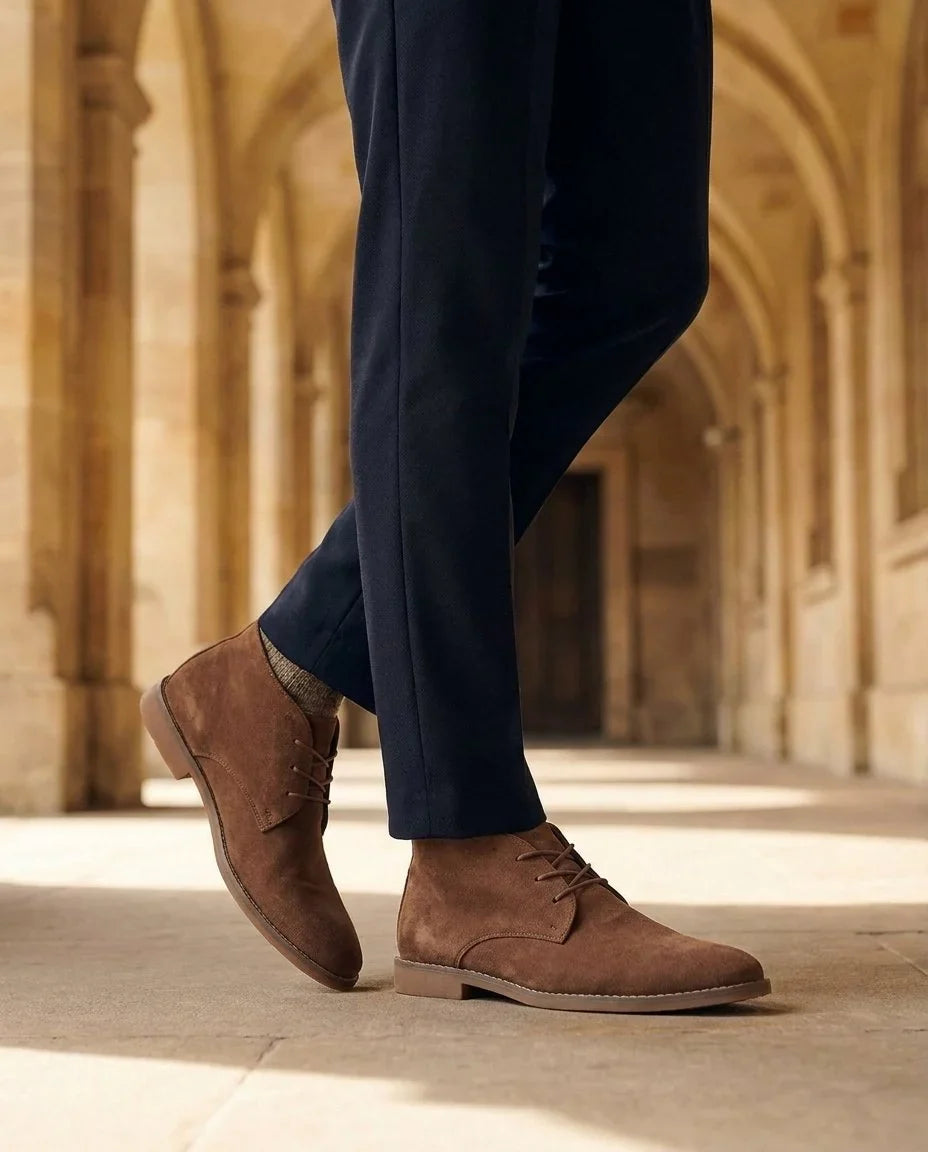 Leather Boots For Men | Chukka Lace-Up Ankle