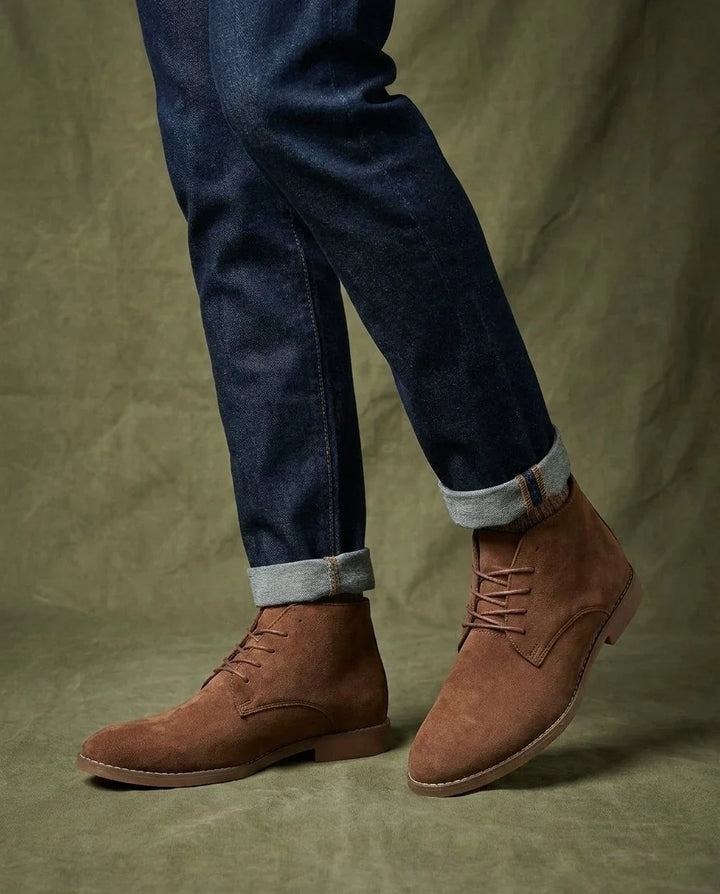 Leather Boots For Men | Chukka Lace-Up Ankle